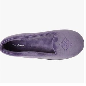 NWT Dearfoams memory foam size 5-6 purple women slippers